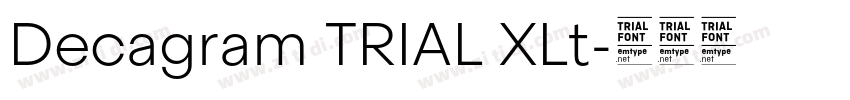 Decagram TRIAL XLt字体转换